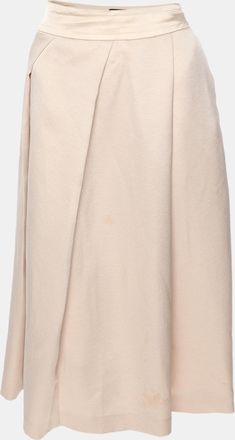 Emporio Armani Beige Rib Knit Midi Skirt