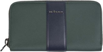 Kiton Accessoires, Heren, Groen, ONE Size, Leer, PA PC Lederen Portemonnee