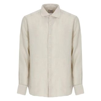 Saint Barth Casual Shirts, male, Beige, Size: 2XL Pamplona Shirt