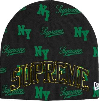 SUPREME x New Era SS26 Monogram Beanie Black SUP-SS26-1038-BLK