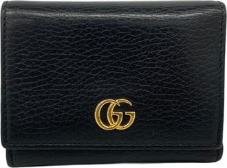Gucci Black Leather Wallet (Tri-Fold) (Pre-Owned)