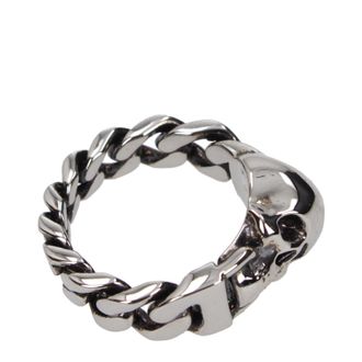 Alexander McQueen Alexander Mcqueen Herrens Ringe Messing Silber