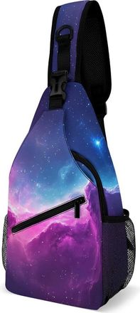 Generic G-alaxy Unisex Shoulder Bags Casual Crossbody Chest Bag Sling Backpack for Hiking Cycling Travel