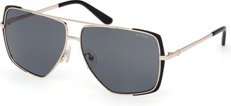 Guess Smoke Navigator Ladies Sunglasses GU00220 02A 62