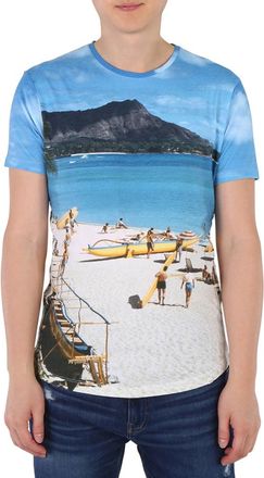 Orlebar Brown Mens Photographic Print T-Shirt, Size X-Small