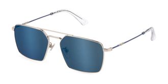 Police SPLL07 ORIGINS LITE 15 579B Mens Sunglasses Silver Size 56