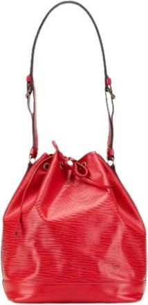 Louis Vuitton Pre-owned Bucket Bags, female, Red, Size: ONE SIZE Pre-owned Bucket Bag