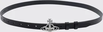 Vivienne Westwood Cintura in pelle di vitello con iconica fibbia Orb