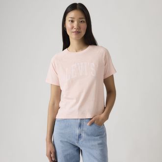 Levi's Graphic Game Day Tee - Womens - XS - Pink / Crystal Pink