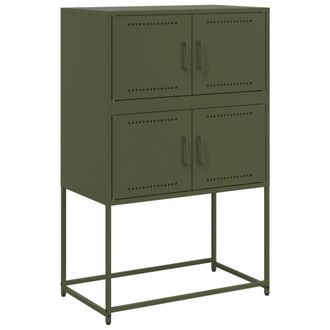 Berkfield Home Sideboard Olive Green 68.5x38.5x107 cm Steel