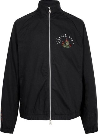 Nike Jordan x Travis Scott graffiti print jacket - unisex - Cotton - S - Black