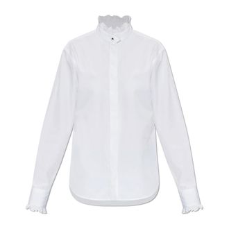 Burberry Overhemden, Dames, Wit, 2Xs, Katoen, Helen Shirt