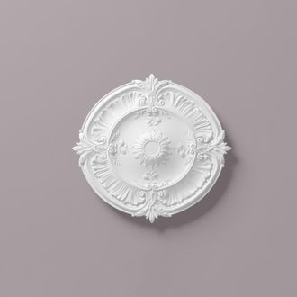 NMC Nmc - Roset&oacute;n R24 Arstyl Noel Marquet Elemento Decorativo Dise&ntilde;o Atemporal Cl&aacute;sico Blanco Di&aacute;metro 77 Cm