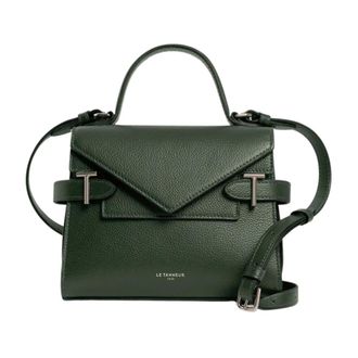 Le Tanneur Borsa Emilie Double Flap Piccola - - Bags - Donna - Verde - ONE SIZE