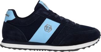 Philipp Plein Schoenen, unisex, Blauw, 41 EU, Leer, Portofino Runner Hexagon