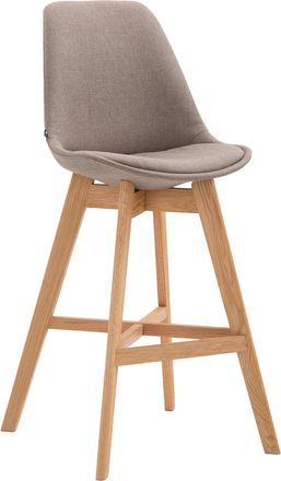 Clp Clp - Taburete Cannes En Tela Gris Topo Natural