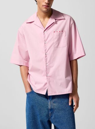 Marni Mens Hidden logo camp shirt