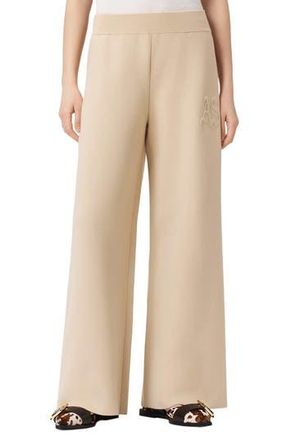 AllSaints Sonny Knit Wide Leg Pants in Pebble White at Nordstrom Rack, Size 10 Us / 14 Uk