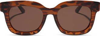 DIFF Eyewear 56mm Makay Square Sunglasses in Mahogany Tort at Nordstrom Rack
