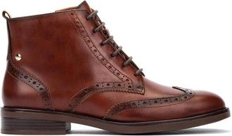 Pikolinos Puertollano Enkelboot - Dames - Veterlaarzen - Bruin - 37 EU - Leer - Schoenen
