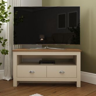 GFW Lancaster Corner TV Unit in Cream