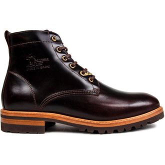 Panama Jack Mens Emery Igloo Boots - Brown Leather - Size UK 10