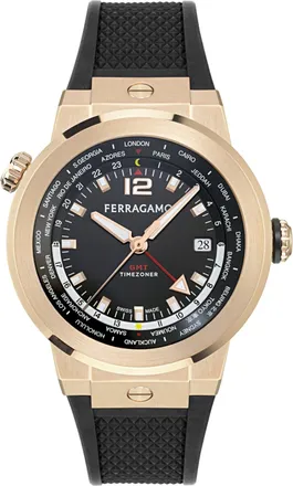 Ferragamo F-80 Tonneau Silicone Watch