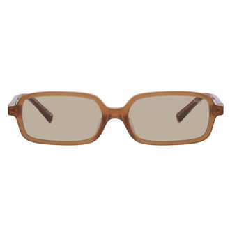 Miu Miu Yellow Rectangular Ladies Sunglasses MU 11ZSF 22I10R 52