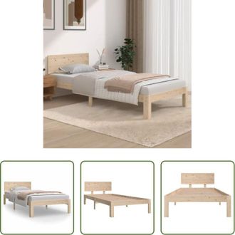 vidaXL vidaXL Giroletto in Legno Massello di Pino 90x200 cm