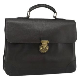 Louis Vuitton Pre-owned Handbags, female, Brown, Size: ONE SIZE Pre-owned Vintage Leather Briefcase
