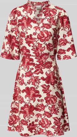 Ichi Minikleid aus Viskose-Mix Modell GILVIS in Rot, Gr&ouml;&szlig;e 36