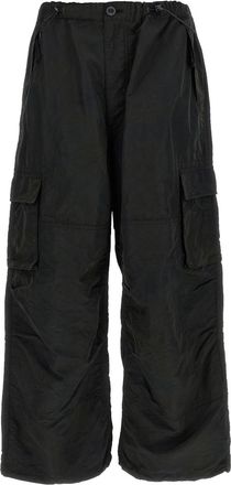 Comme Des Gar&ccedil;ons Black Straight Cargos