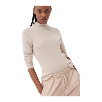 Marella Turtlenecks, female, Beige, XL, Elegant Swans Turtleneck