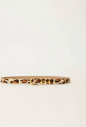 B-Low The Belt Womens Kad Calf-Hair Leather Belt In Leopard Gold