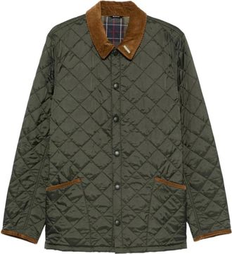 Barbour Liddesdale Quilted Jacket - Heren - Zomerjassen - Groen - S - Katoen - Jassen
