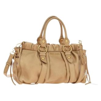 Miu Miu Pre-owned Handbags, female, Beige, Size: ONE SIZE Pre-owned Hand Bag