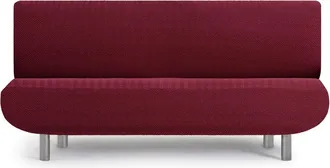 Eysa Funda de sofá 3 plazas clic clac bielástica burdeos 180 - 230 cm