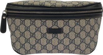 Gucci Beige Blue Gg Supreme Canvas Fanny Pack (Pre-Owned)