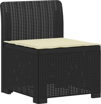 vidaXL Sill&oacute;n Individual De Jard&iacute;n Con Coj&iacute;n Apariencia De Ratan Pp Vidaxl