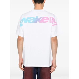 Awake NY Logo Print Cotton T-Shirt - White