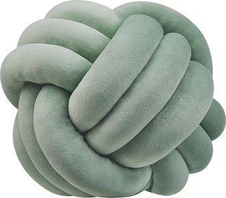 Beliani Beliani - Coj&iacute;n Decorativo Almohada Nudo Verde 30 X 30 Cm Accesorios Decorativos Malni