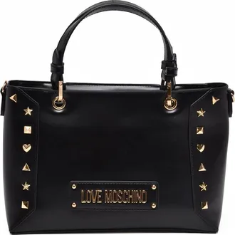 Love Moschino Black Spacious Polyurethane Shoulder Bag
