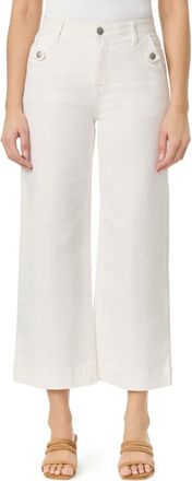 Curve Appeal French Riviera 27-Inch High Rise Crop Wide Leg Jeans in White at Nordstrom Rack, Size 12