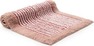 Christy Portobello Stripe Coastal Inspired Bath Rugs in Rose at Nordstrom