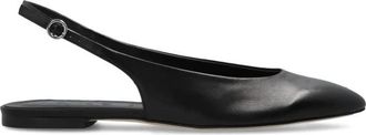 Aeyde Amelia Nappa Leer - Dames - Ballerinas - Zwart - 39 EU - Leer - Schoenen