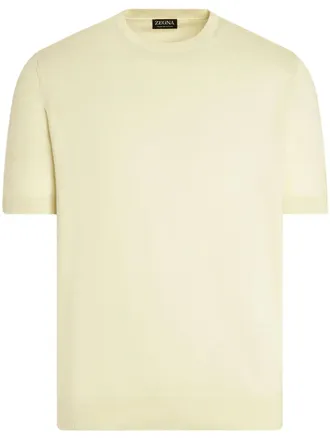 Ermenegildo Zegna cotton T-shirt - men - Cotton - 48 - Yellow