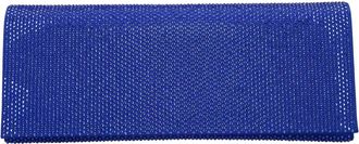 Gedebe Satin Rhinestone Bag - Dames - Clutches - Blauw - ONE Size - Satijn - Tassen