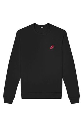 Dalix Donut Fleece Sweatshirt in Black at Nordstrom, Size Xx-Large