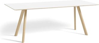 HAY Copenhague CPH30 2.0 Esstisch 200 x 90 cm, Eiche lackiert / Laminat weiss