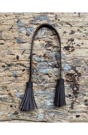 Fortela Leather Tassel Keychain in Brown at Nordstrom
